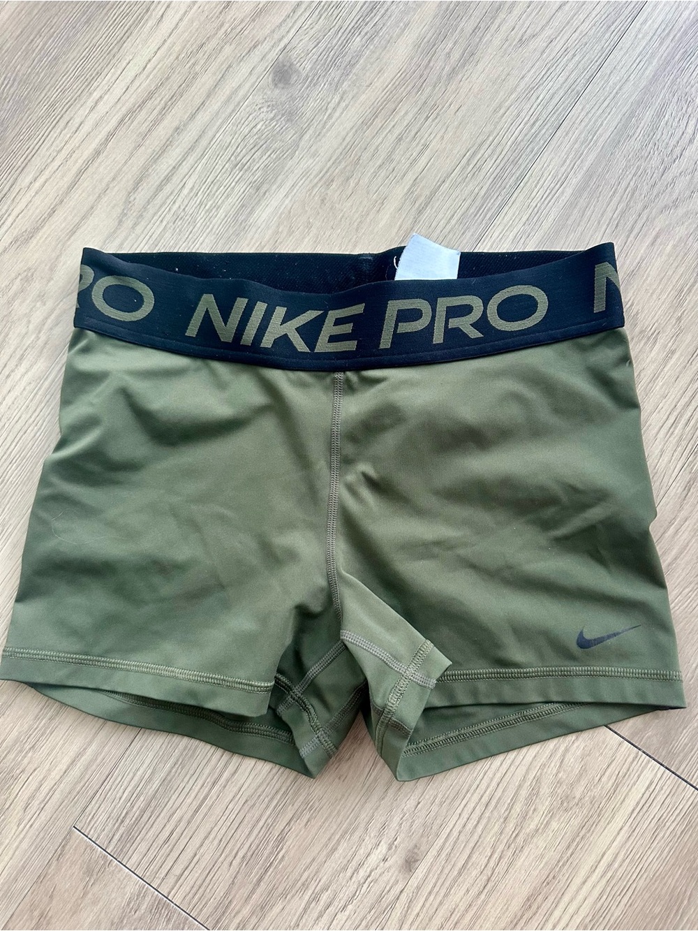 Nike Olive Green Performance Compression Shorts